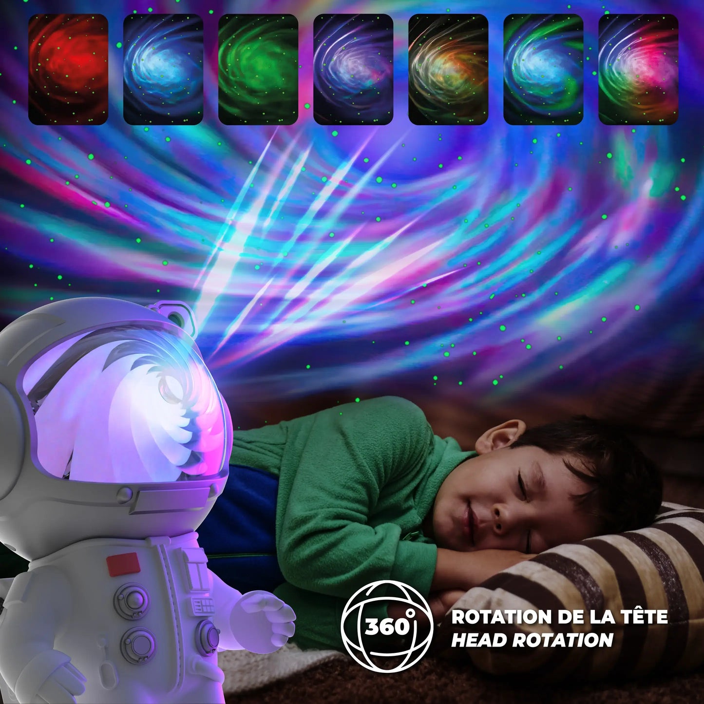 MOB – Stellar Light Milky Way Projektor, Astronaut Nachtlampe, 360°