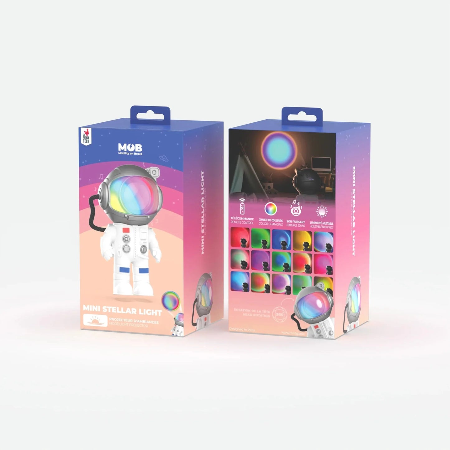 MOB – Mini Stellar Light Projektor mit 7 Projektionen & 5 ASMR-Klängen