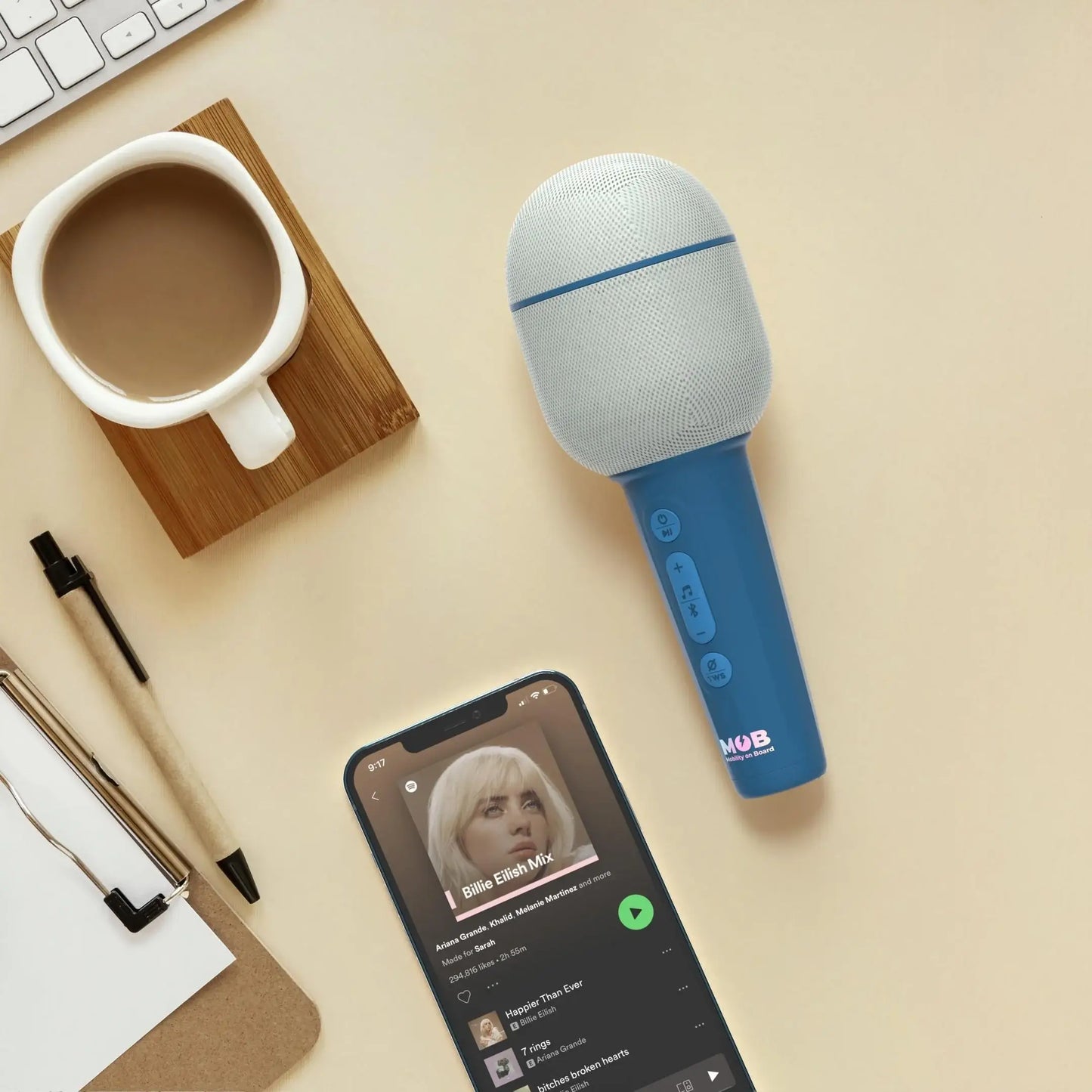 Mobility on Board – Karaoke Mikrofon „Micro Groovy Night Blue“, MOB