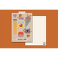 Modern Kids Art – Postkarte zur Einschulung "Schulkind Mix"