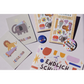 Modern Kids Art – Postkarte zur Einschulung "Schulkind Elefant"