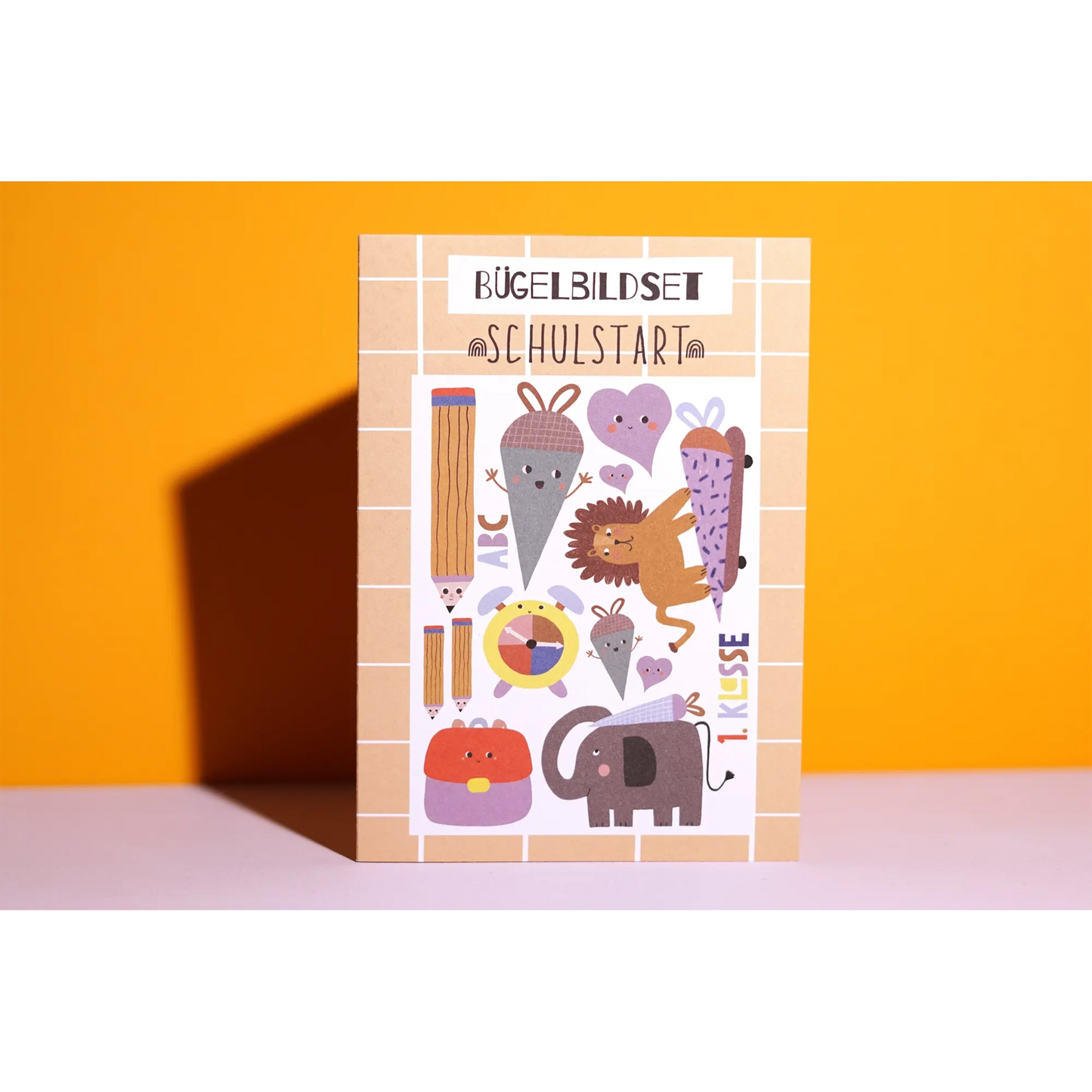 Modern Kids Art – Bügelbilder Set „Schulstart“ zur Einschulung
