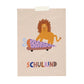 Modern Kids Art – Postkarte zur Einschulung "Schulkind Löwe"