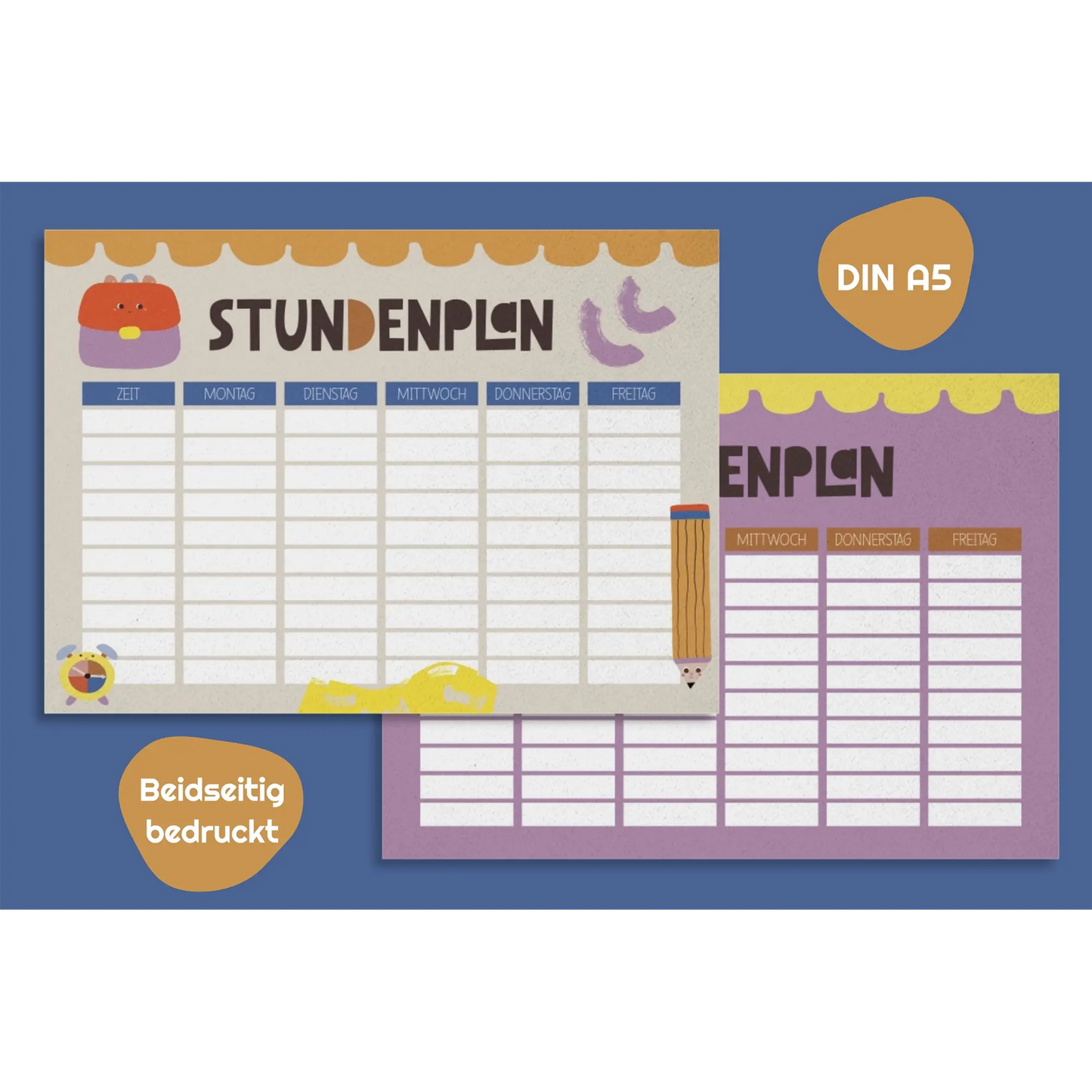 Modern Kids Art – Stundenplan „Too Cool For School“ 