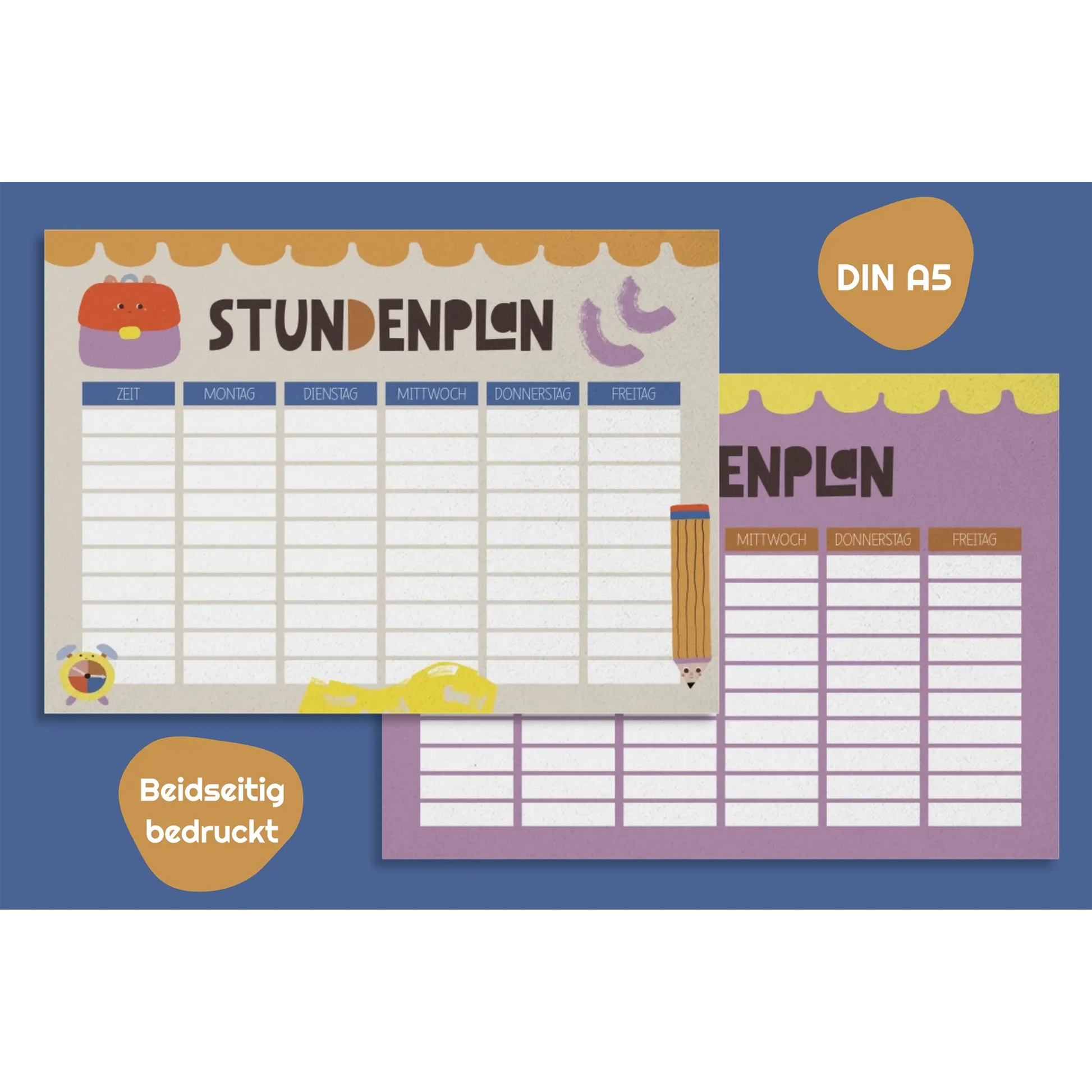 Modern Kids Art – Stundenplan „Too Cool For School“ 
