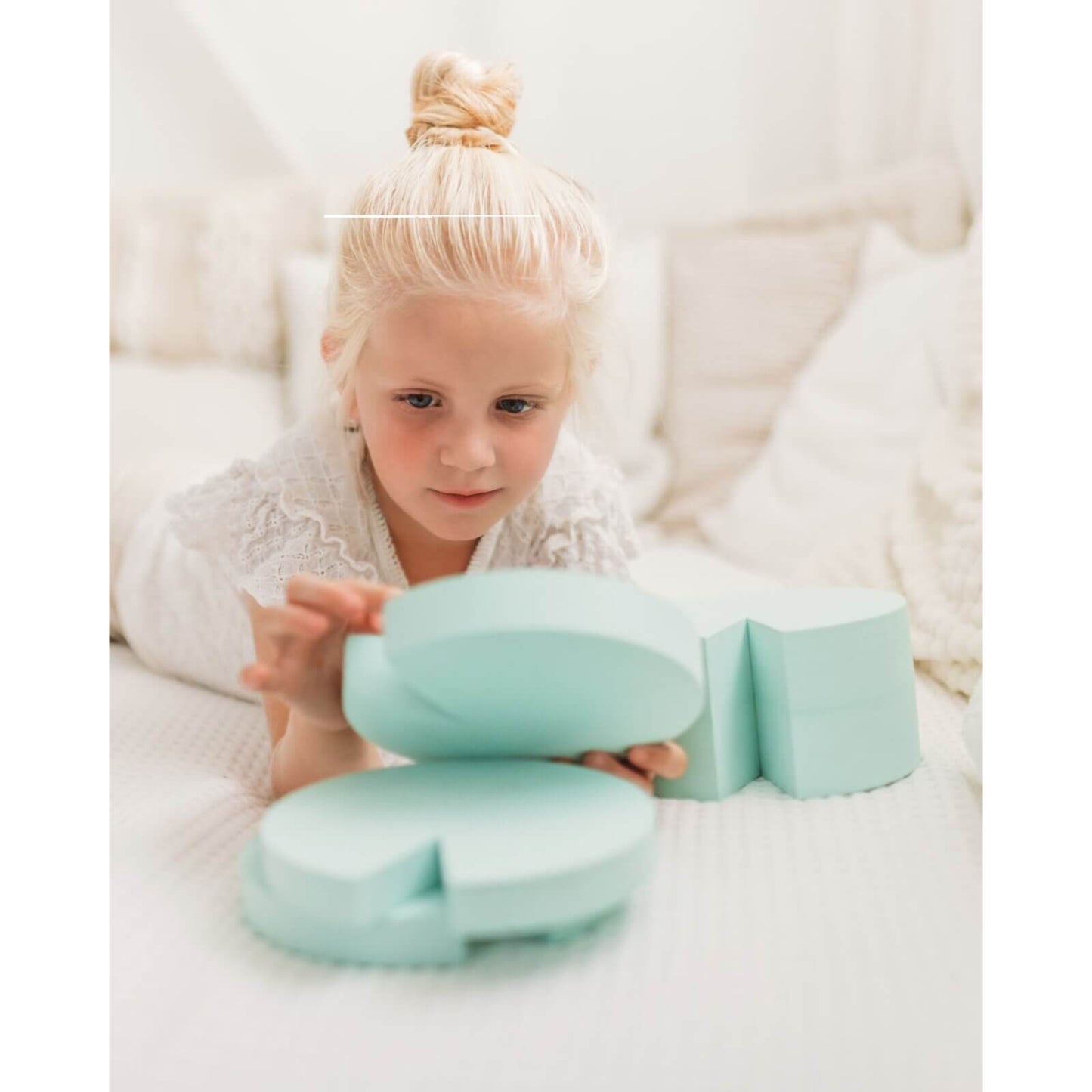 Moes - Spielsteine "Lily Pads" Turtle Green 5-tlg. Ab 2 Jahren