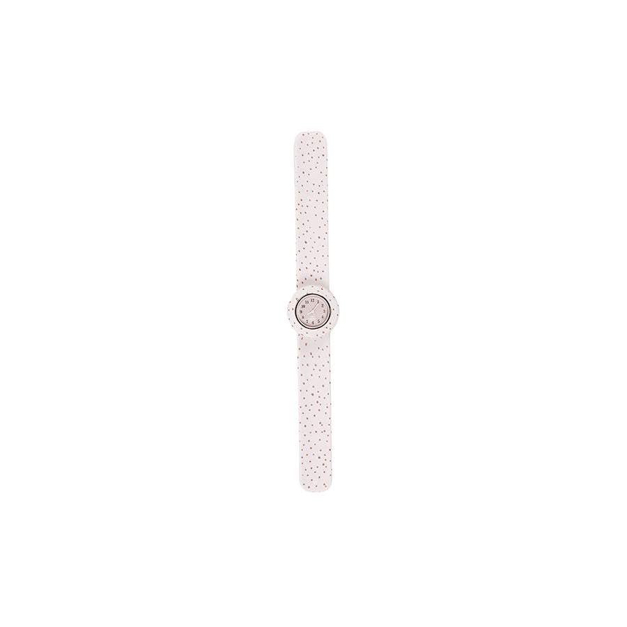 Mrs Ertha – Kinderuhr „Strapies Unique Dots“ Armbanduhr wasserfest