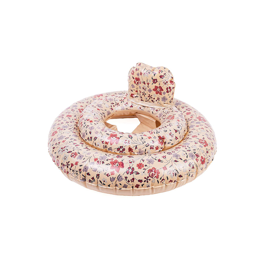 Mrs Ertha - Baby Schwimmring mit Sitz "Magic Garden", Schwimmsitz