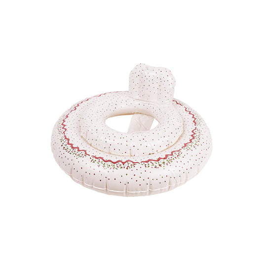 Mrs Ertha - Baby Schwimmring mit Sitz "Unique Dots", Schwimmsitz