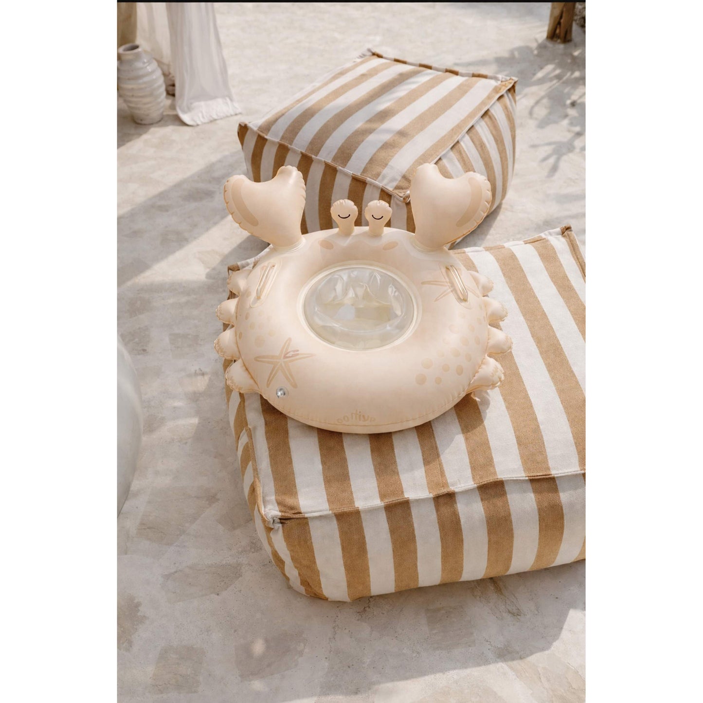 Mrs Ertha - Baby Schwimmring mit Sitz "Tiny Crab", Schwimmsitz