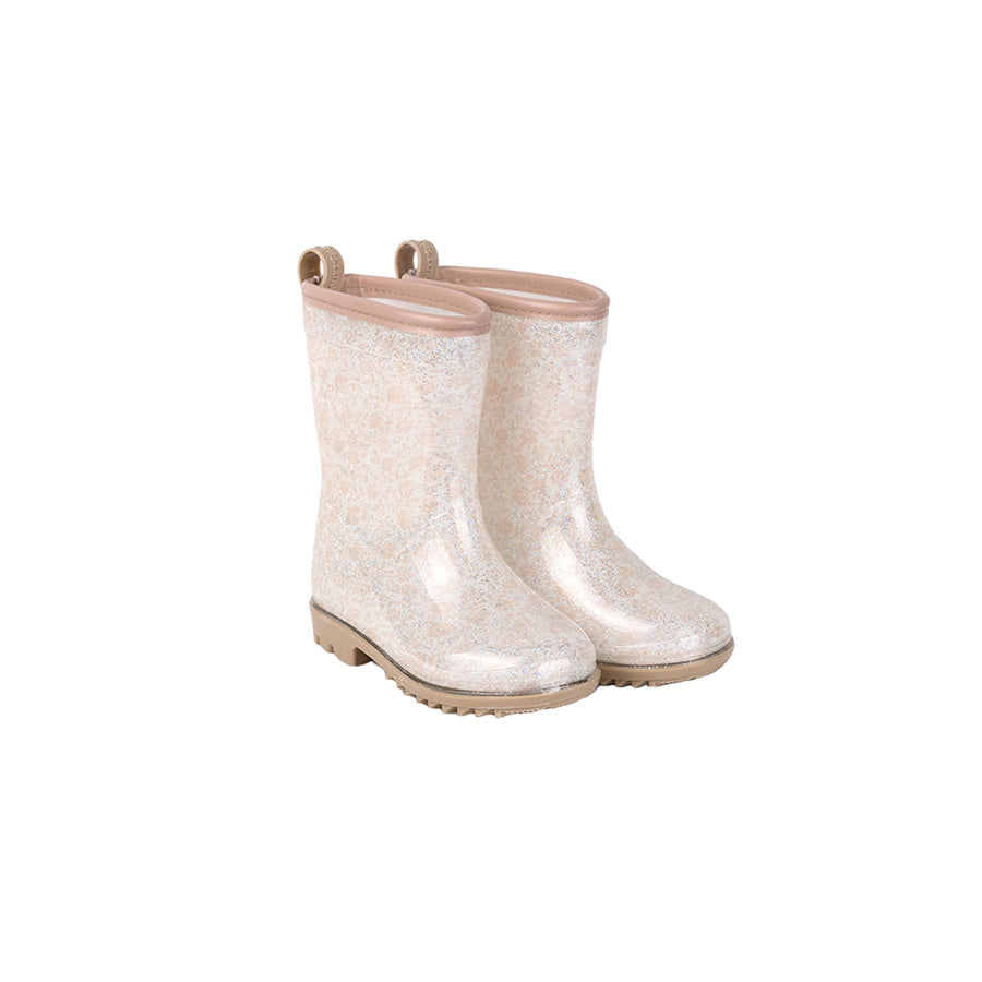 Mrs Ertha - Gummistiefel mit Glitzer "Wellies - Bouquet Silhouette"