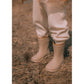 Mrs Ertha - Gummistiefel "Wellies - Taupe"