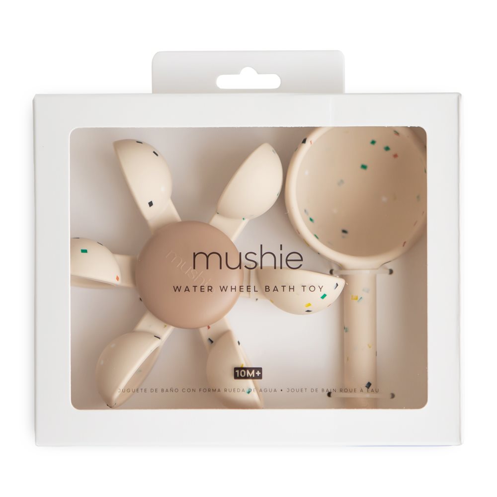 Mushie – Baby Badespielzeug für Badewanne “Water Wheel”, 2-teilig