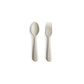 Mushie - Besteckset "Fork & Spoon, Ivory"