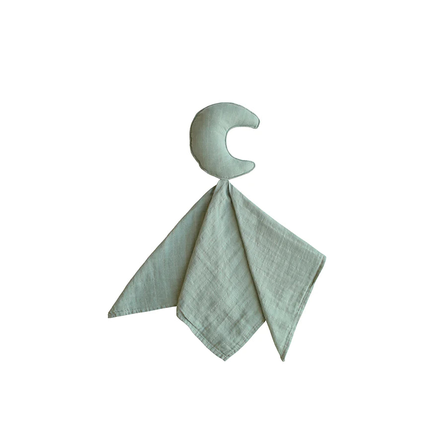 Mushie - Schmusetuch "Lovey Moon Roman Green"