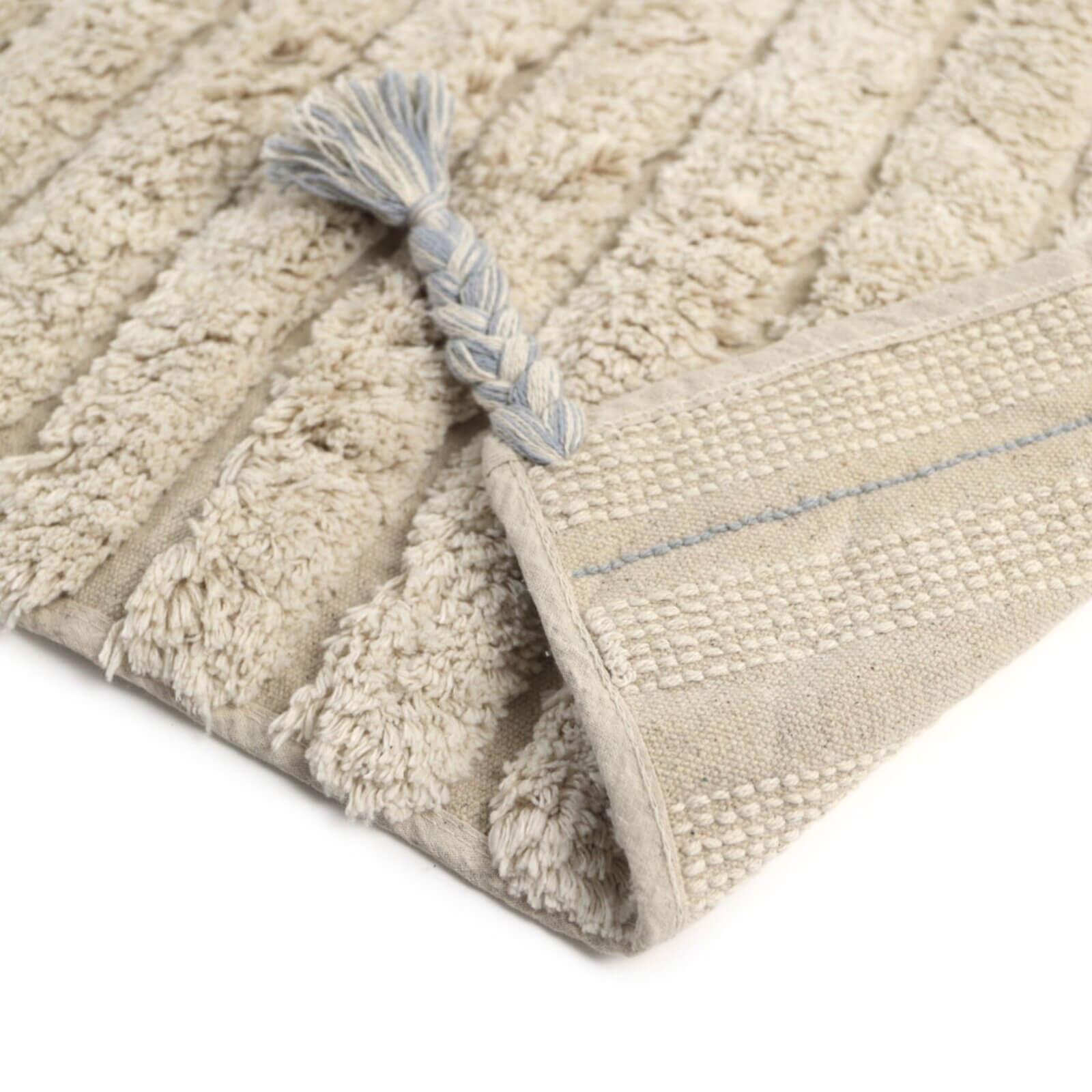Natiot – Teppich "Dalia" Creme/Blau 100x150cm