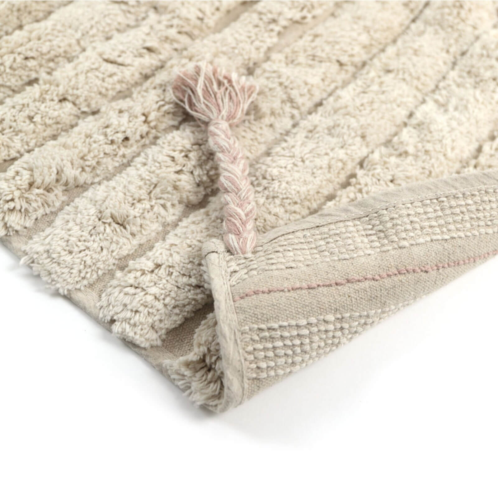 Natiot – Teppich "Dalia" Creme/Rosa 100x150cm