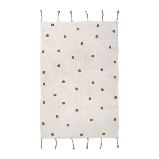TEPPICH DOTS NÜMI RUST, WASCHBAR