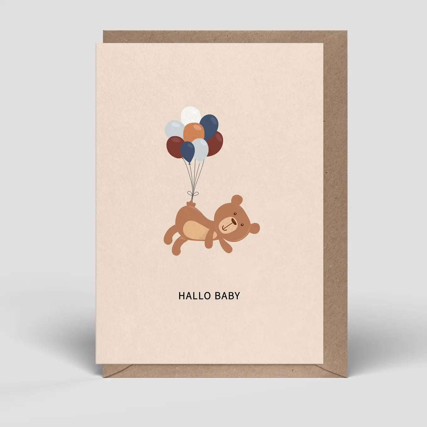 Naturbedacht – Postkarte "Hallo Baby", nachhaltig & hochwertig