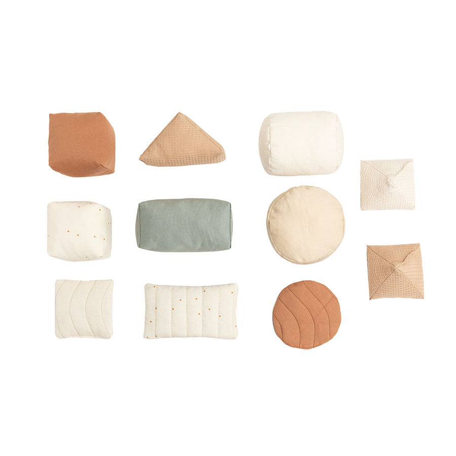 Nobodinoz – Aktivitätsspielzeug „Soft Shapes“ aus Bio-Baumwolle