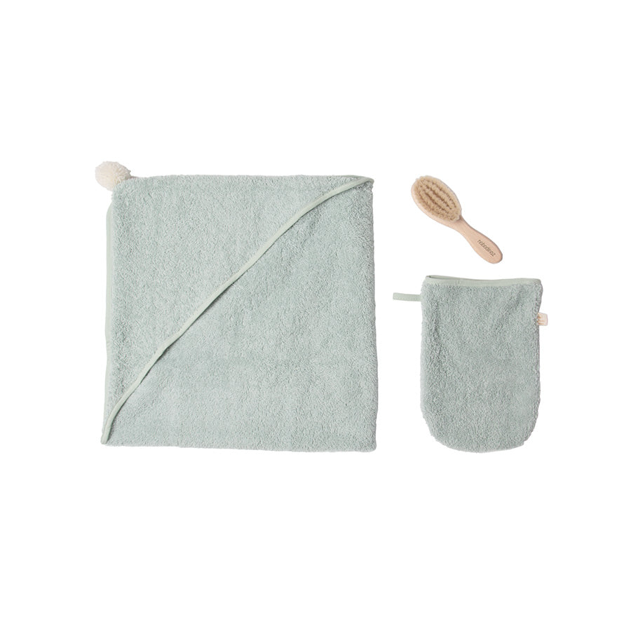 Nobodinoz – Baby Badeset "So Cute Green" aus 100% Bio-Baumwolle