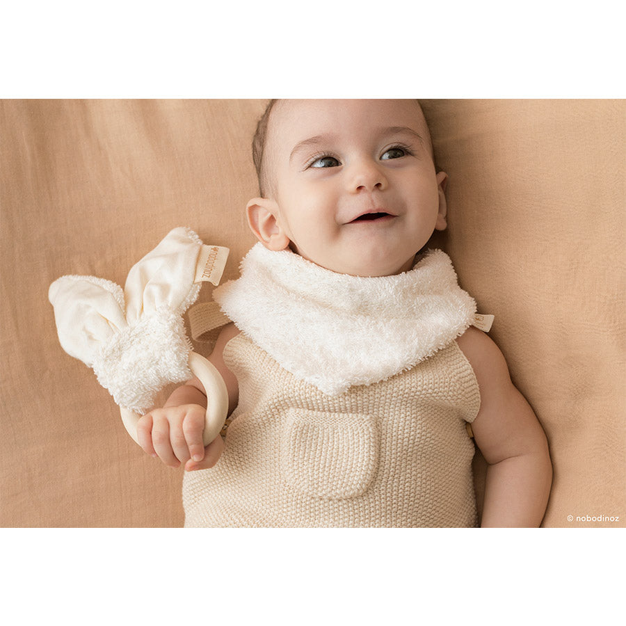 Nobodinoz – Bandana-Lätzchen "So Cute Natural" aus Bio-Baumwolle