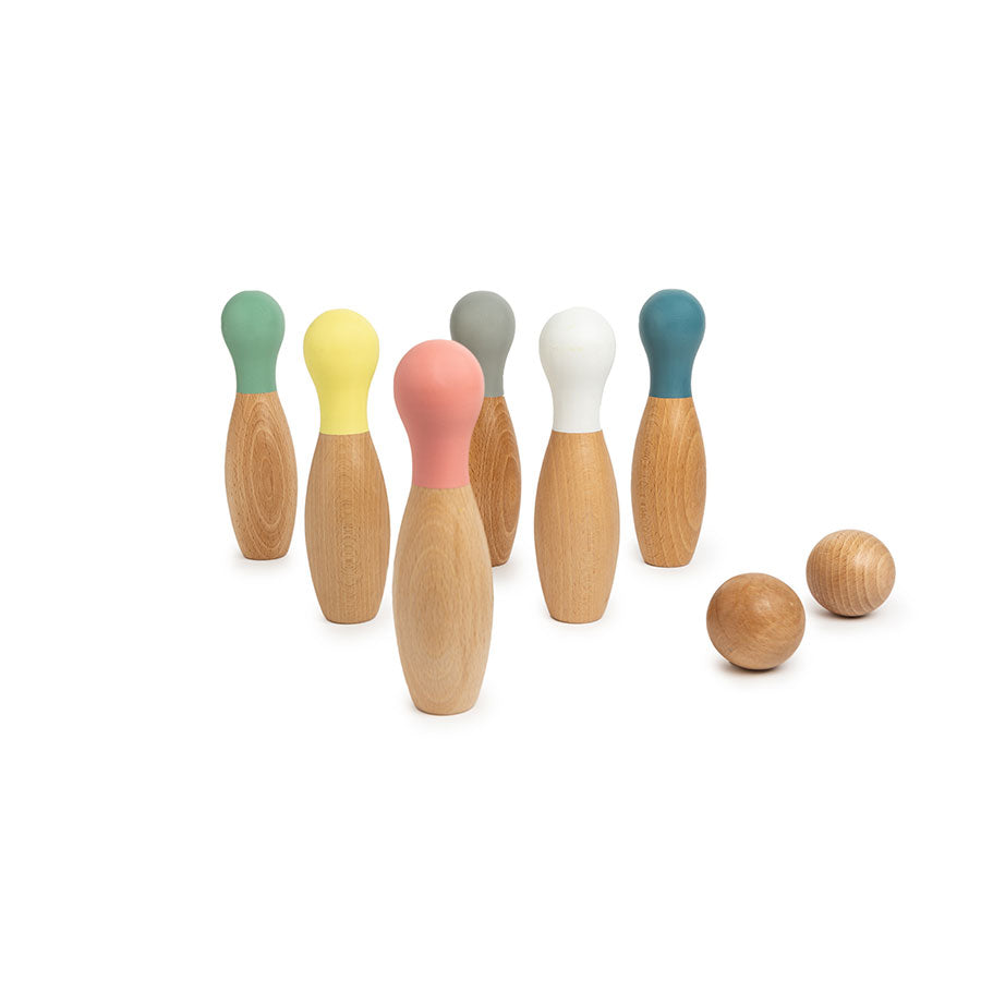 Nobodinoz – Bowling Set aus FSC-Buchenholz für Kinder ab 3 Jahren