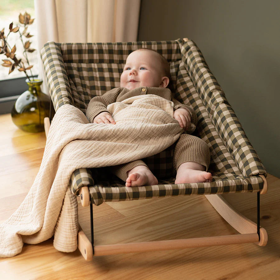 Nobodinoz – Babydecke "Wabi Sabi Ginger" aus 100% Bio-Baumwolle