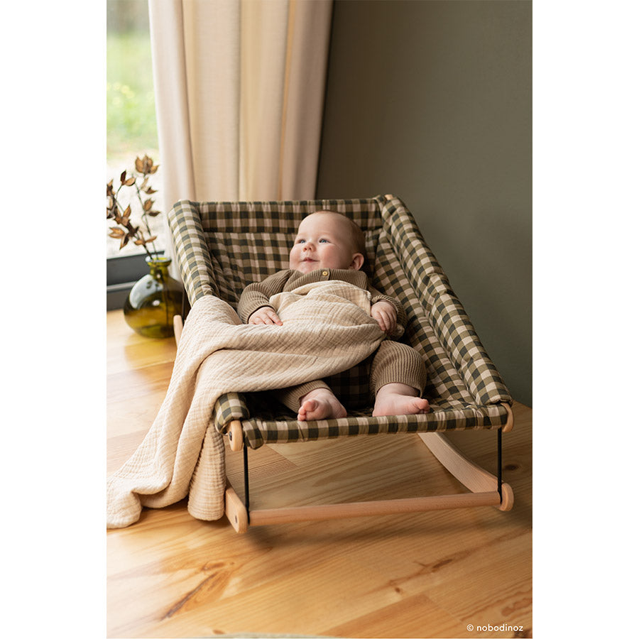 Nobodinoz – Babydecke "Wabi Sabi Ginger" aus 100% Bio-Baumwolle