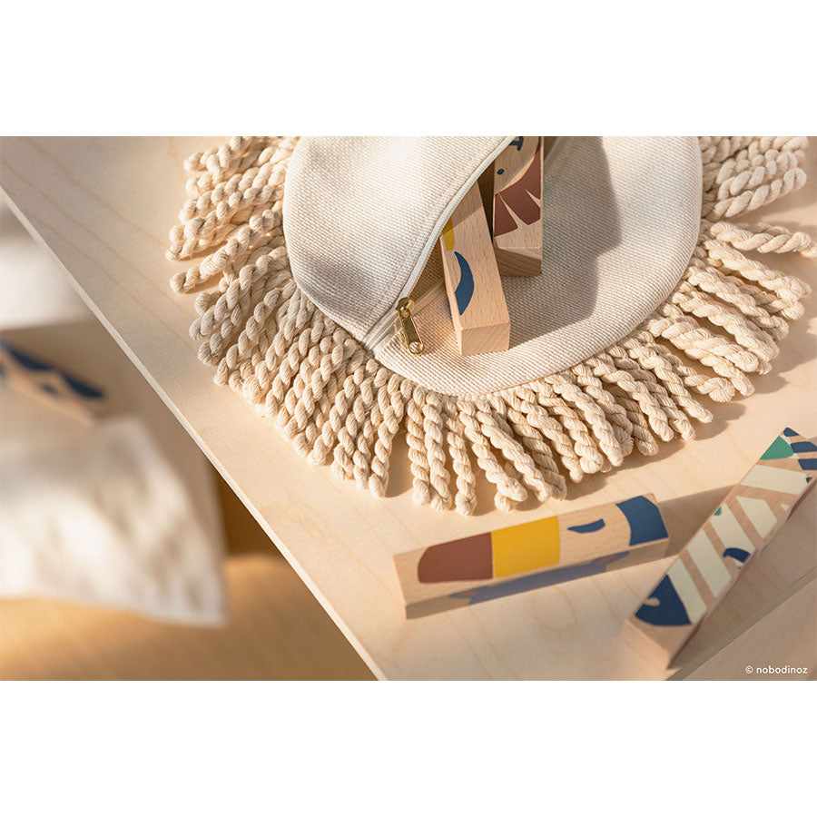 Nobodinoz – Puzzle „Wild Animals“ aus Buchenholz, ab 3 Jahren