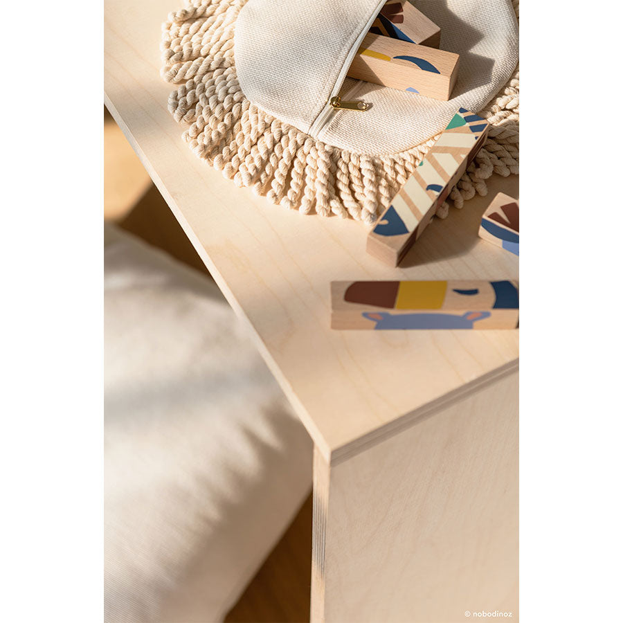 Nobodinoz – Puzzle „Wild Animals“ aus Buchenholz, ab 3 Jahren