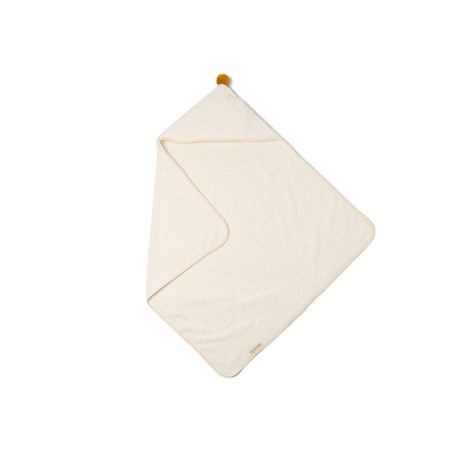 Nobodinoz – Baby Kapuzenhandtuch "So Cute Natural" aus Bio-Baumwolle