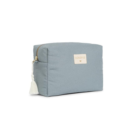 Nobodinoz – Kosmetiktasche „Diva Stone Blue“ aus 100% Bio-Baumwolle