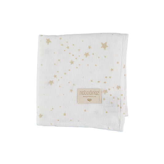 Nobodinoz – Mulltuch "Gold Stella" 70×70 cm aus Bio-Baumwolle