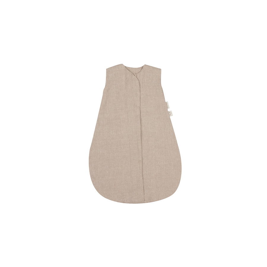 Nobodinoz – leichter Babyschlafsack „Greige“ aus französischem Leinen