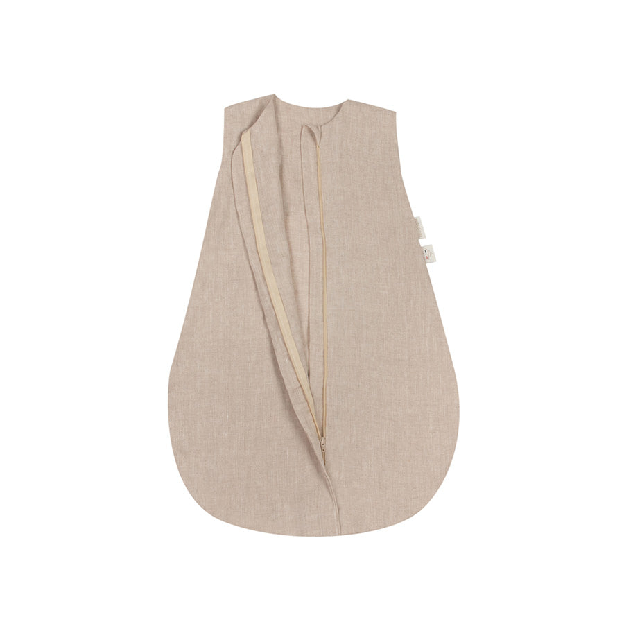 Nobodinoz – leichter Babyschlafsack „Greige“ aus französischem Leinen
