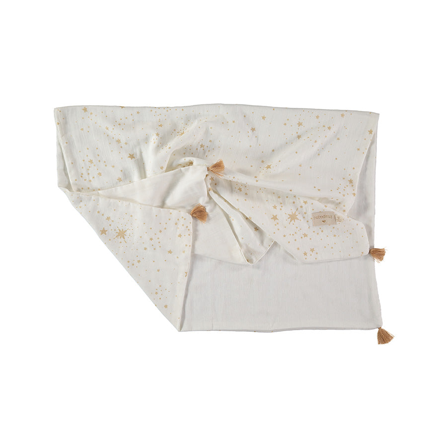 Nobodinoz – Babydecke "Gold Stella" 100×70 cm aus Bio-Baumwolle