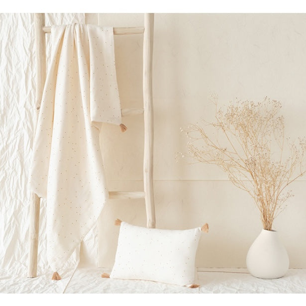 Nobodinoz – Babydecke "Sweet Dots" 100×70 cm aus Bio-Baumwolle