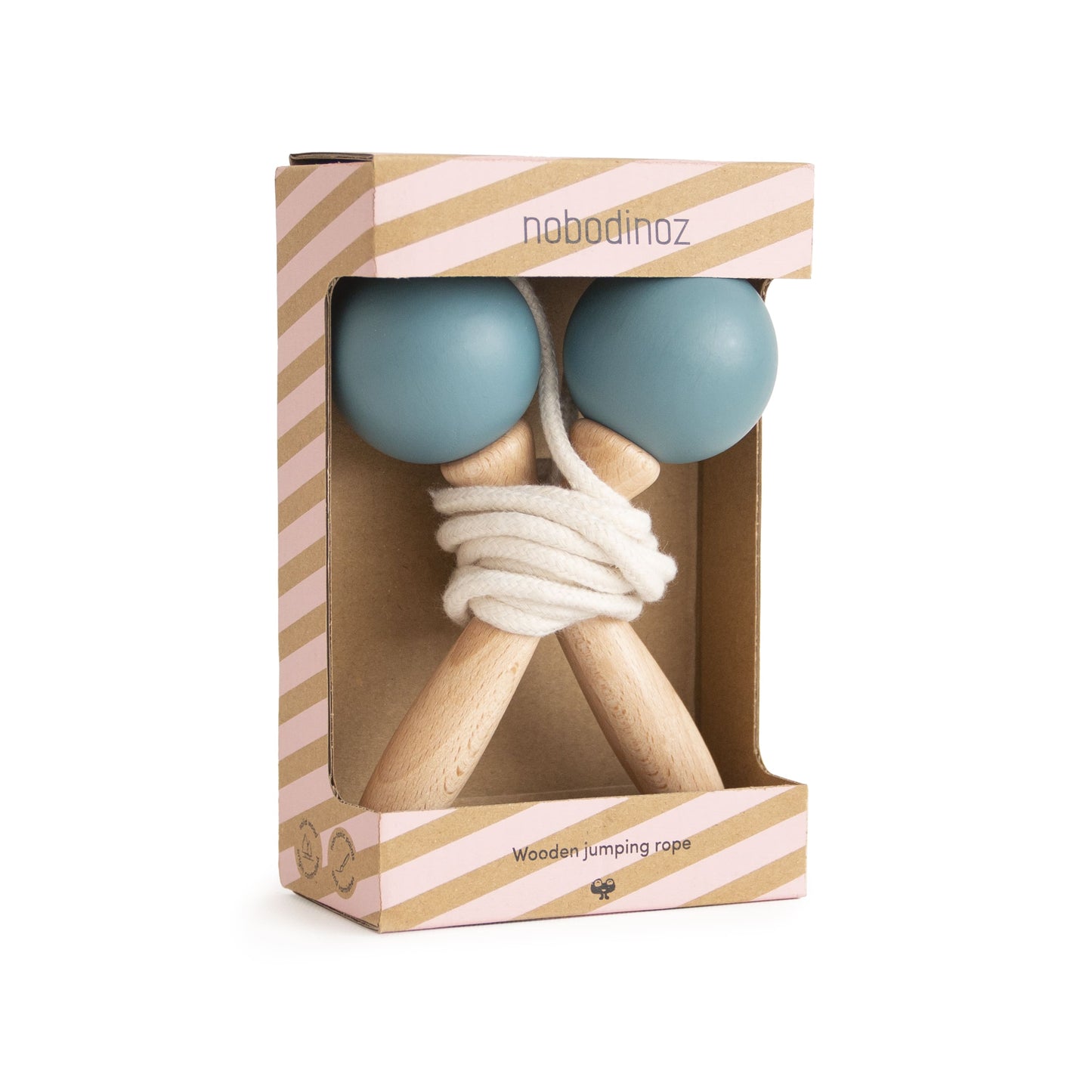 Nobodinoz – Springseil „Thalassa Blue“ aus Baumwolle & Holz