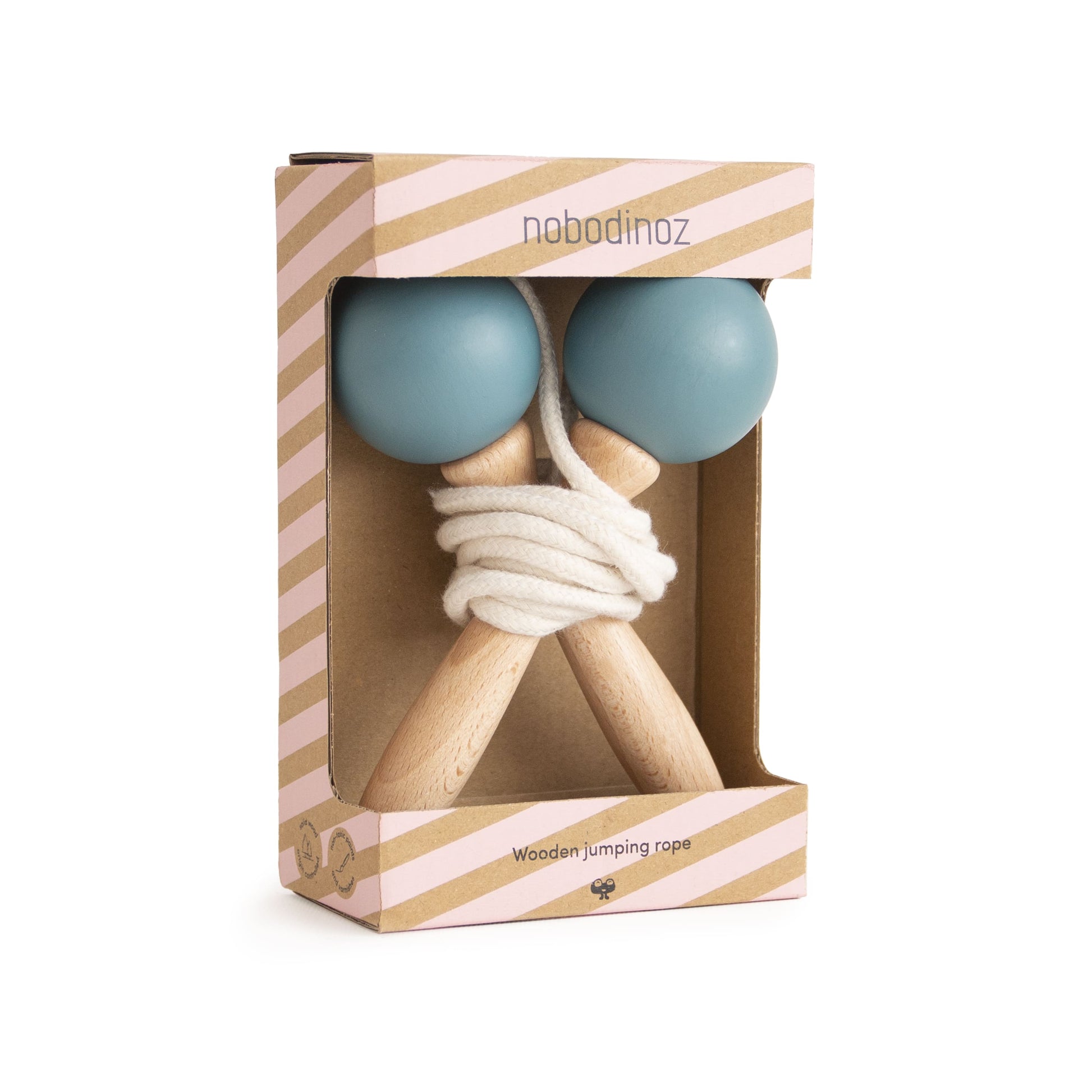 Nobodinoz – Springseil „Thalassa Blue“ aus Baumwolle & Holz