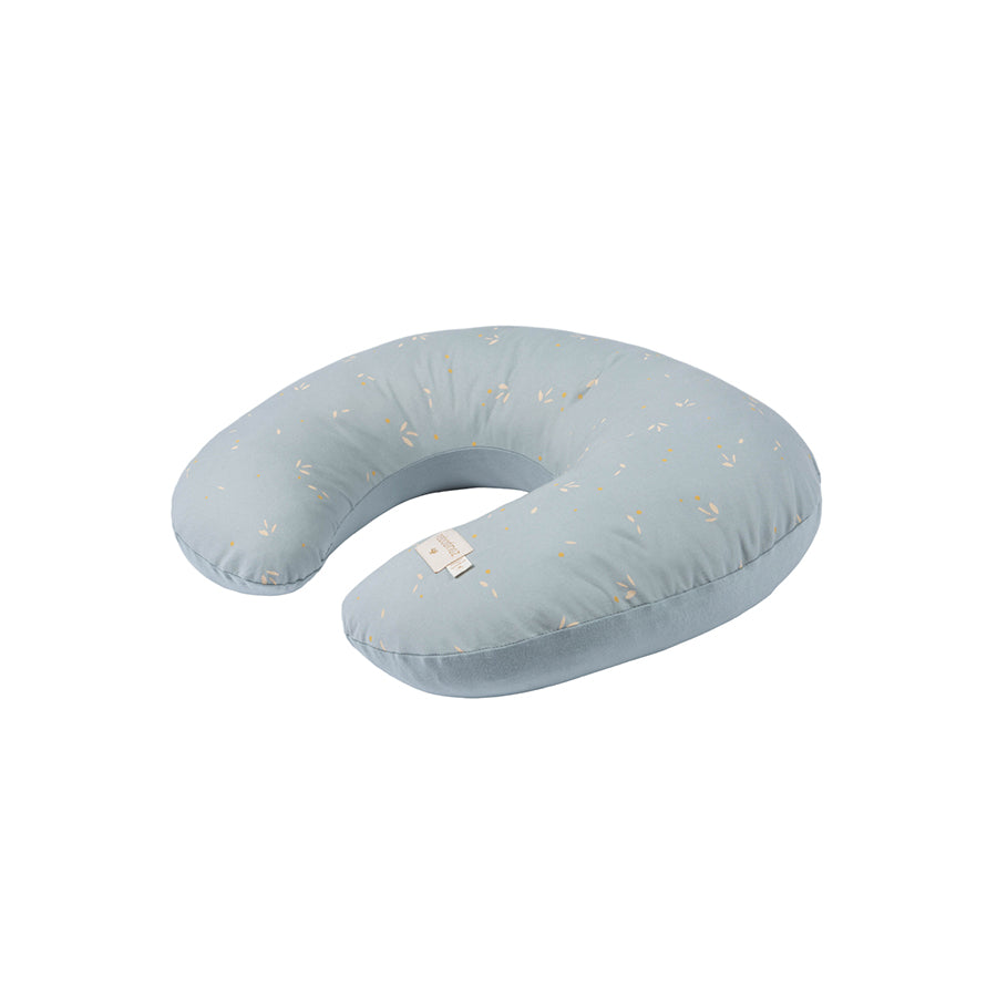 Nobodinoz – Stillkissen "Sunrise Willow Soft Blue" aus Bio-Baumwolle