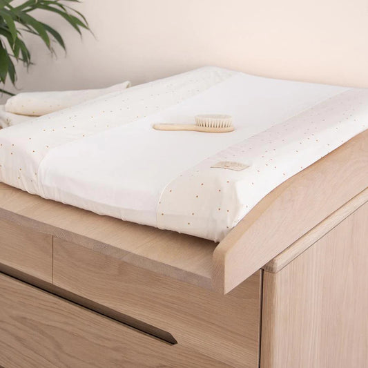 Nobodinoz – Set Wickelauflage + Wickelauflagenbezug „Sweet Dots“