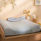 Nobodinoz – Set Wickelauflage + Wickelauflagenbezug „Willow Soft Blue“