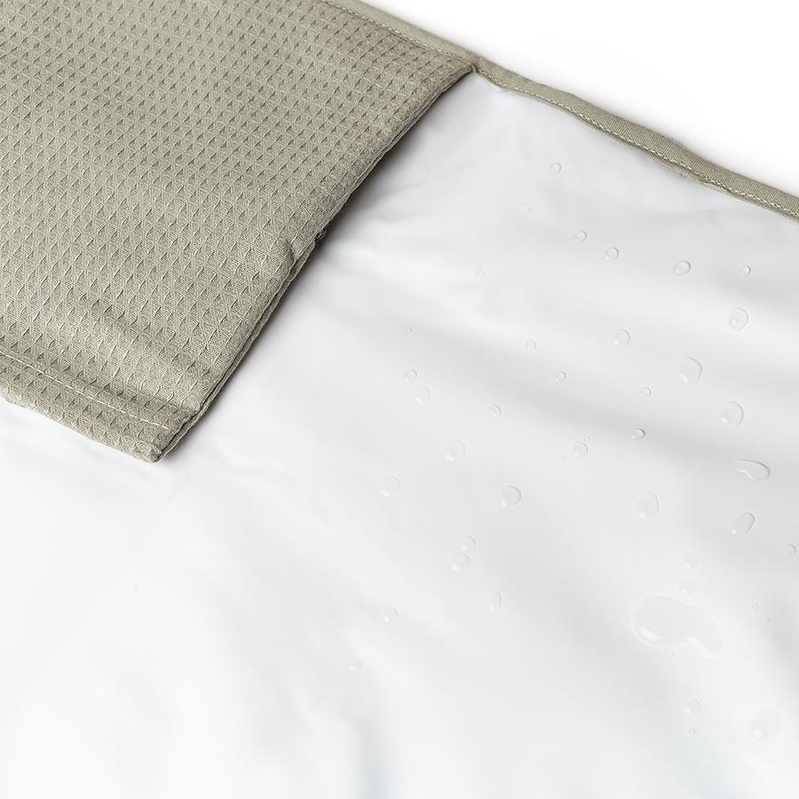 Nobodinoz – Wickelunterlage „Mozart Laurel Green“ aus Bio-Baumwolle