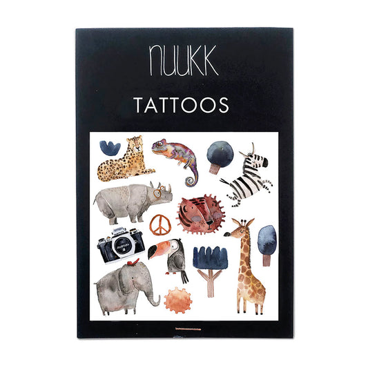 Nuukk - Bio Vegane Kinder Tattoos "Wildtiere"