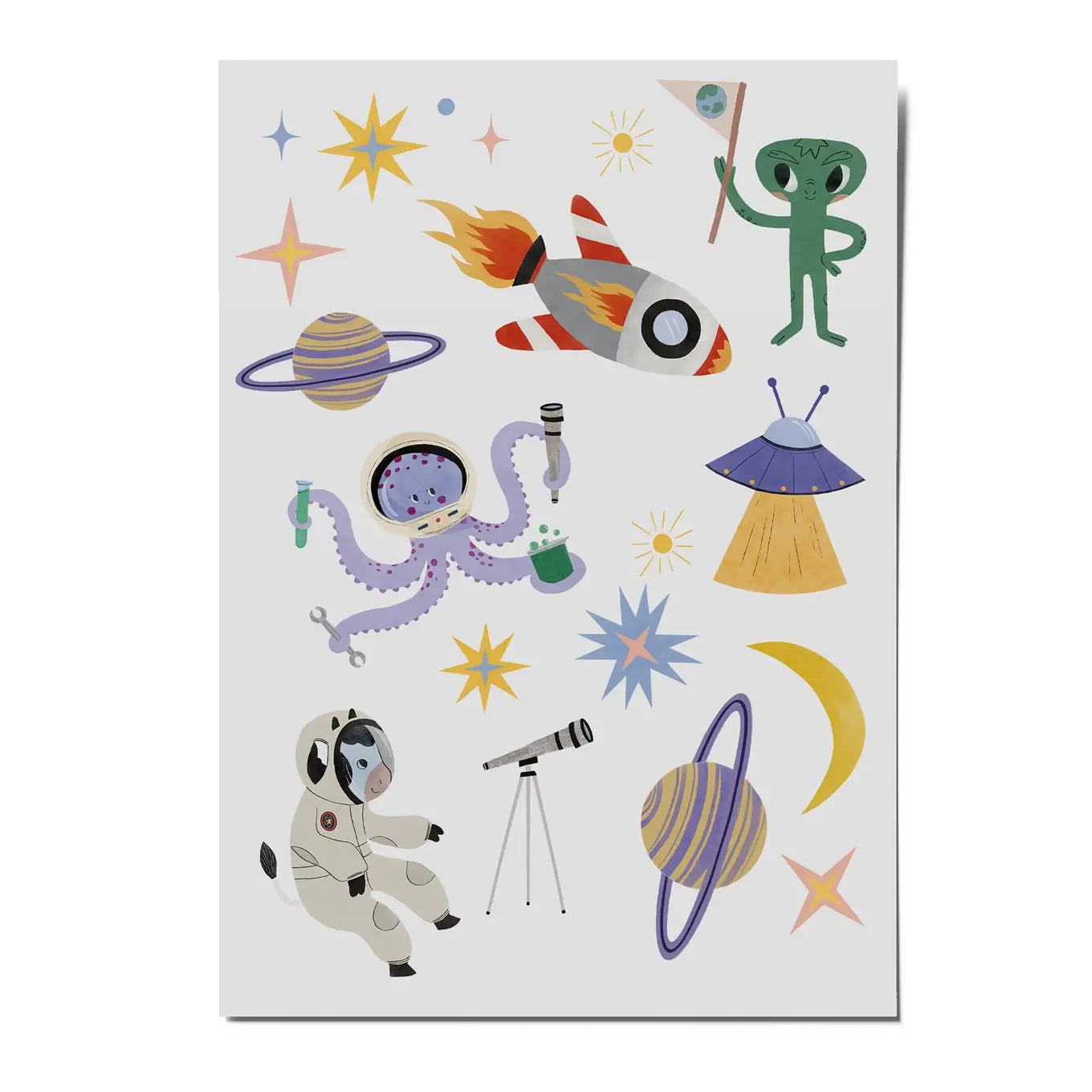 Nuukk – Kindertattoos „Space“, vegan & dermatologisch getestet