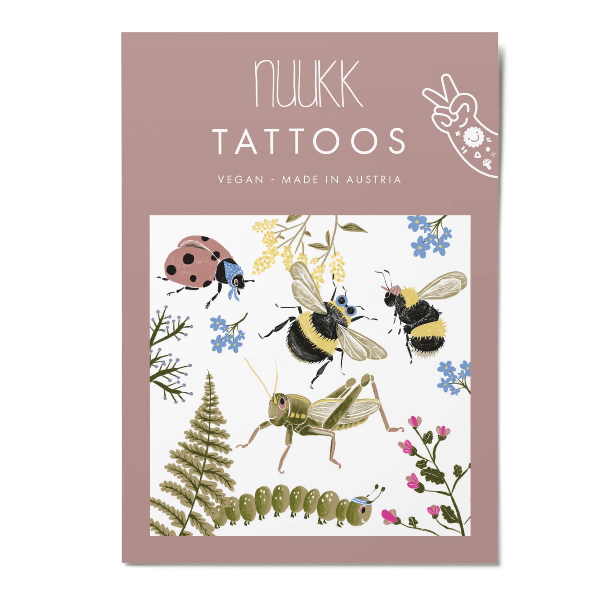 Nuukk – Kindertattoos „Bienen, vegan & dermatologisch getestet