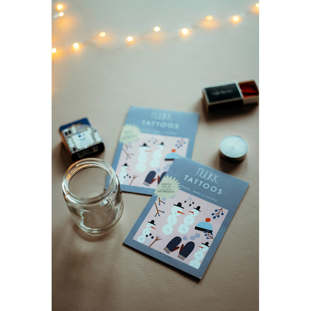 Nuukk – Kindertattoos „Schneemann“, vegan & dermatologisch getestet