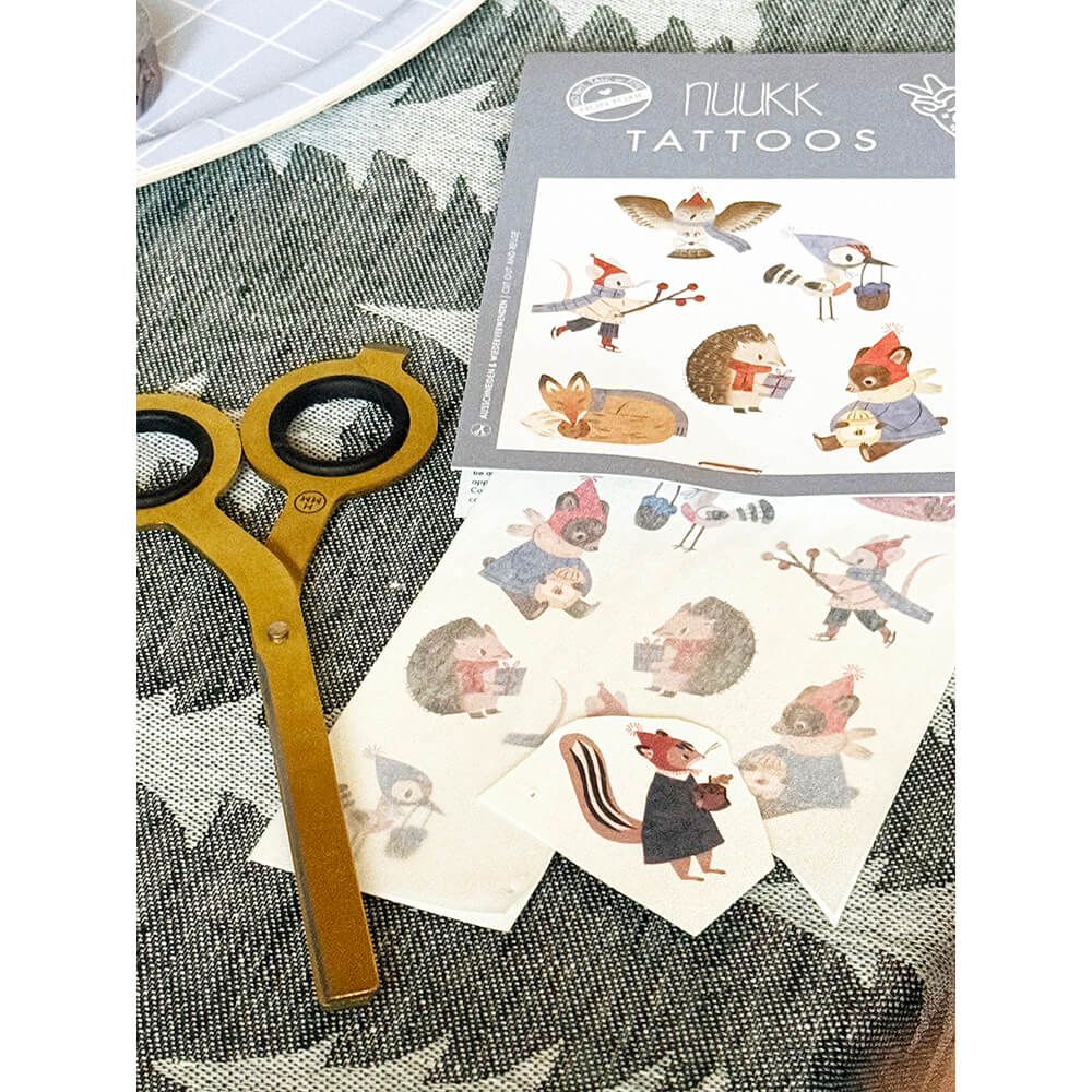 Nuukk – Kindertattoos „Waldtiere“, vegan & dermatologisch getestet