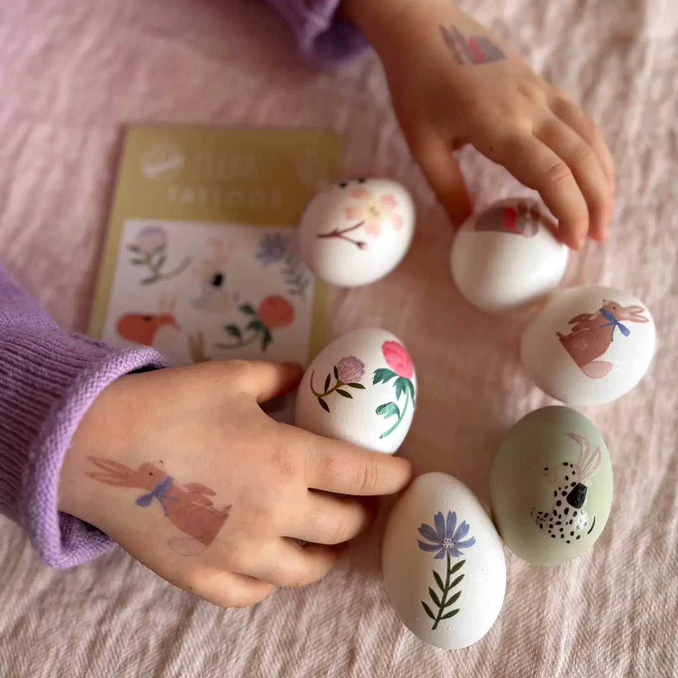 Nuukk – Kindertattoos „Ostern", vegan & dermatologisch getestet
